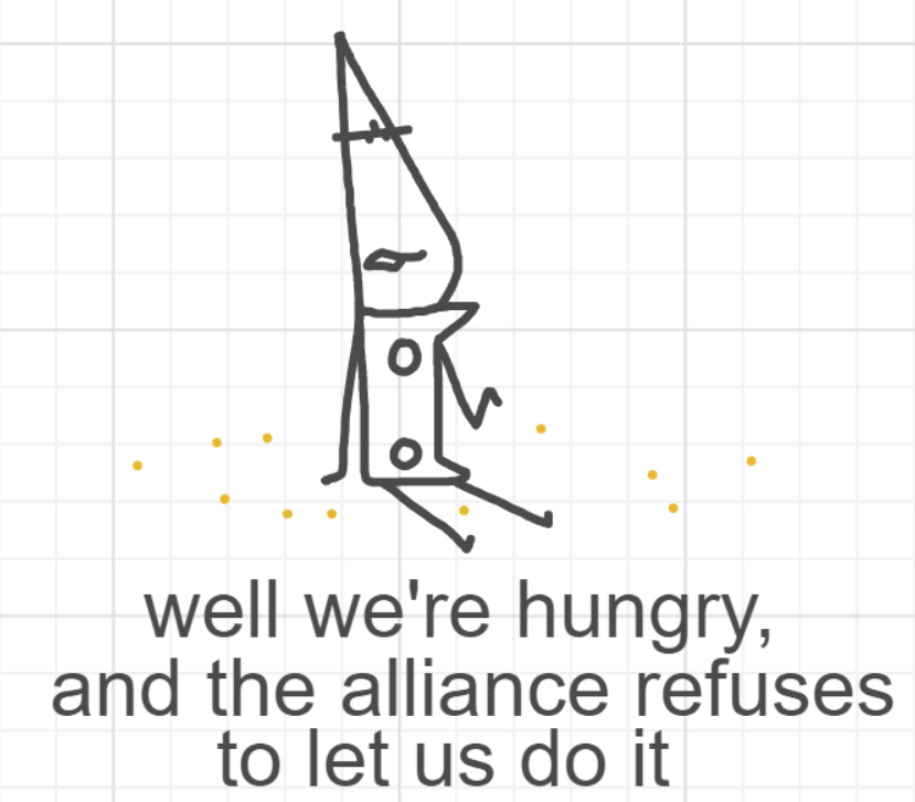 A panel from What's The Point, episode five of the Board Boards object show by Furretwalk/WalkingFurret.